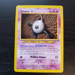 Pokemon 2002 Neo Destiny Unlimited UNOWN (X) 30/105 LP-MP Condition - Image 1