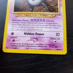 Pokemon 2002 Neo Destiny Unlimited UNOWN (X) 30/105 LP-MP Condition - Image 5