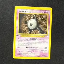 Unown [X] 30/105 Pokemon Neo Destiny 1st Edition Regular Played - Image 3