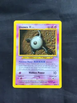 Pokemon Cards: Neo Destiny Rare: Unown X 30/105 - Image 1