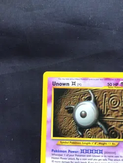 Pokemon Cards: Neo Destiny Rare: Unown X 30/105 - Image 2