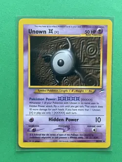 2002 Pokemon Neo Destiny Unown [X] Unlimited #30/105 Rare LP+/NM - Image 1