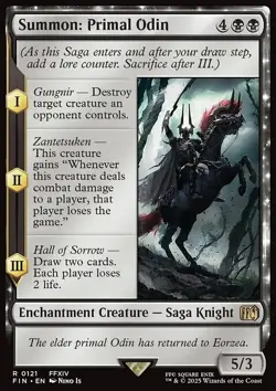 Summon: Primal Odin - Non-Foil - Final Fantasy - 121 | MTG Card - Image 3