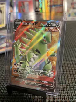 Pokemon TCG Swsh05: Battle Styles Tyranitar v Full Art Holo Card 154/163 - Image 1
