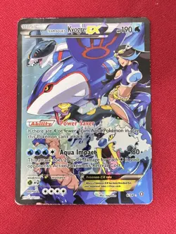 Pokemon TCG Team Aqua's Kyogre-EX Double Crisis Holo Card 6/34 - Image 2