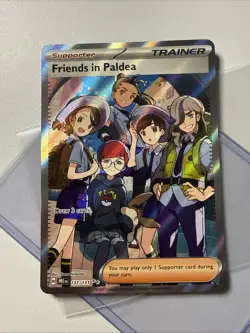 Pokemon TCG Trainer Friends in Paldea Ultra Rare Holo Card 137/131 Prismatic - Image 1