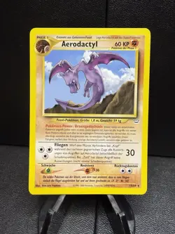 Pokemon Neo Revelation Aerodactyl Card 15/64 Non-Holo Rare German Edition - Image 1