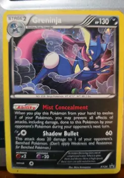 Pokemon TCG Greninja XY XY24 Holo Promo Card LP To MP Condition - Image 1