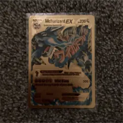 Pokemon TCG M Charizard EX Mega Evolution 230 HP Foil Card Fire Dragon - Image 1