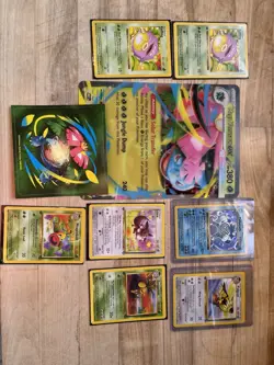 pokemon lot cards + Jumbo And Sticker - Image 1