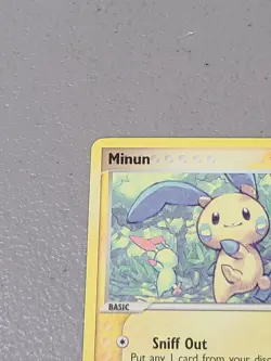 Minun 41/107 Uncommon Non Holo Deoxys Pokemon Card - VLP - Image 2