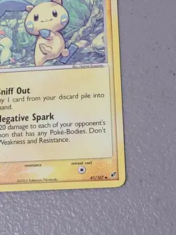 Minun 41/107 Uncommon Non Holo Deoxys Pokemon Card - VLP - Image 5