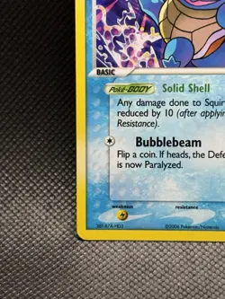 Pokemon TCG: Squirtle 64/100 Reverse Holo Stamped EX Crystal Guardians LP/MP - Image 4