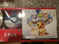 POKEMON ELITE TRAINER BOX SCARLET & VIOLET PRISMATIC EVOLUTIONS SAMS CLUB BUNDLE - Image 1