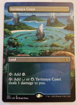 Yavimaya Coast (Borderless) Dominaria United Regular NM+ - Image 1