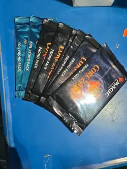 Sealed Core 2021 6 promo 3 Premium Foil Promo Booster Packs Magic MTG - Image 1