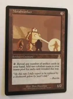 METALWORKER Urza's Destiny Magic the Gathering MTG EX **Actual Pictures** - Image 1