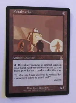 METALWORKER Urza's Destiny Magic the Gathering MTG EX **Actual Pictures** - Image 2