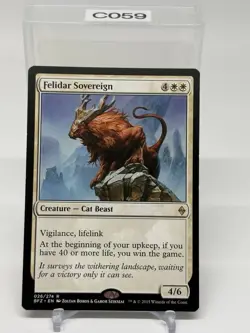 Felidar Sovereign Non-Foil Rare Creature 026/274 MTG Batlle for Zendikar LP - Image 1
