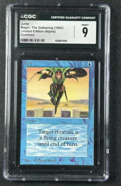 JUMP CGC 9 1993 MAGIC: THE GATHERING MTG ALPHA LIMITED EDITION MINT 1056 - Image 1