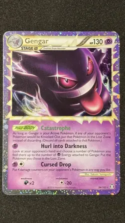 2010 Pokemon HG & SS Gengar (Prime) 94/102 Triumphant Holo NM - Image 1