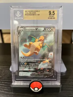 Pokemon TCG Dragonite v Alternate Full Art Evolving Skies 192/203 - BGS 9.5 GEM - Image 1