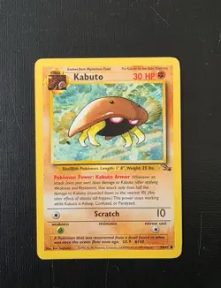 Pokemon Kabuto 50/62 Fossil 1999 Vintage WOTC Common - Image 2