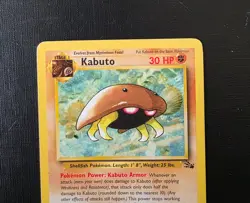 Pokemon Kabuto 50/62 Fossil 1999 Vintage WOTC Common - Image 3
