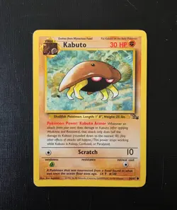 Pokemon Kabuto 50/62 Fossil 1999 Vintage WOTC Common - Image 4