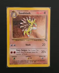 Pokemon Fossil Sandslash 41/62 Vintage WOTC Uncommon - Image 1