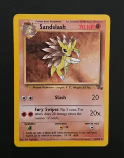 Pokemon Fossil Sandslash 41/62 Vintage WOTC Uncommon - Image 2
