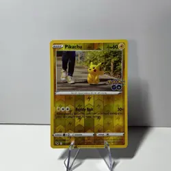 Pokemon Card - Pikachu - Pokemon Go Reverse Holo - Common 027/078 - Image 1
