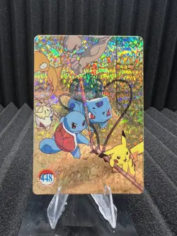 Pokemon Vintage Pocket Monsters Vending HOLO Prism Sticker Bandai 1999 Nintendo - Image 1
