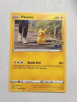 Pikachu 027/078 Pokemon Go Card Pokemon TCG Regular NM - Image 1
