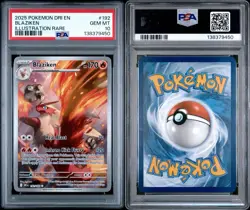 Pokemon Blaziken Illustration Rare Holo 192/182 Sv10: Destined Rivals PSA 10 - Image 3