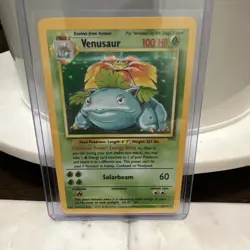 Pokemon TCG Venusaur Base Set 15/102 Holo 100 HP 1999 Wizards Holo Rare - Image 1