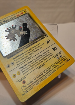 Dark Magneton 11/82 Holo Rare SWIRL Unlimited Team Rocket Pokemon 1266 - Image 5