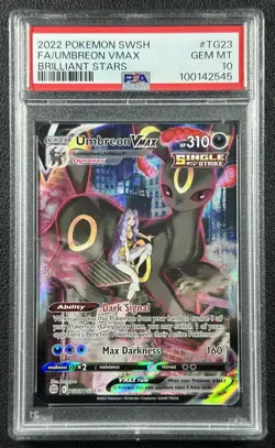 FA UMBREON VMAX PSA 10 2022 POKEMON SWORD & SHIELD BRILLIANT STARS #TG23/TG30 45 - Image 1
