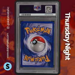 2002 POKEMON LEGENDARY COLLECTION #1/110 ALAKAZAM HOLO PSA 8 - Image 2