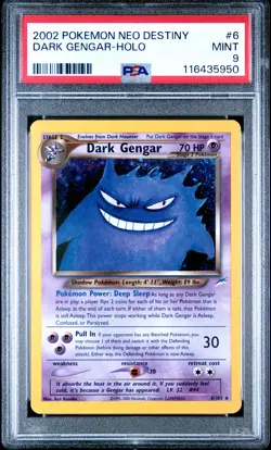 2002 POKEMON NEO DESTINY #6 DARK GENGAR-HOLO PSA 9 - Image 1