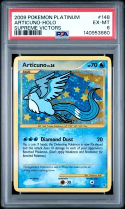 2009 POKEMON PLATINUM SUPREME VICTORS #148 ARTICUNO-HOLO PSA 6 - Image 1