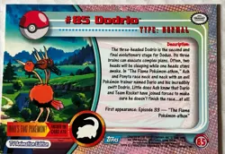 2000 Pokemon DODRIO #85 [Non-Holo] Topps Blue Logo 1st Ed TV Animation NM-MT 😎 - Image 2