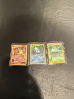 Pokemon 1999 Base Set Unlimited The Big 3 NM/Mint Charizard/Blastoise/Venusaur - Image 1