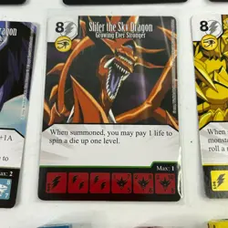 Dice Masters Yugioh Lot of 34 Cards + Dice Slifer Blue Eyes Dragon Ra and more - Image 3
