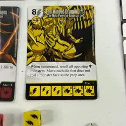 Dice Masters Yugioh Lot of 34 Cards + Dice Slifer Blue Eyes Dragon Ra and more - Image 5