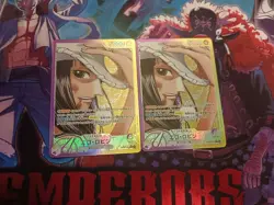 One Piece Nico Robin L op09-062Leader Alternate Art Japanese Edition Lot*2 LI35 - Image 1