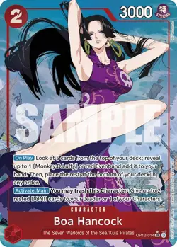 Boa Hancock OP12-014 SR Legacy of the Master One Piece Card Game Alt Art eng - Image 1