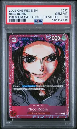 2023 ONE PIECE PREMIUM COLLECTION ONE PIECE FILM RED #017 NICO ROBIN PSA 10 - Image 1