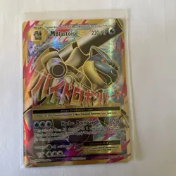 Pokemon TCG M Blastoise EX Full Art Holo Ultra Rare 102/108 XY Evolutions LP - Image 1