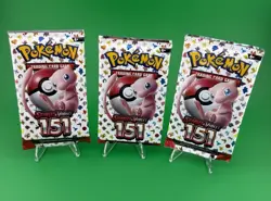 Lot of 3 NEW Sealed Pokemon Scarlet & Violet 151 Booster Packs - Image 1